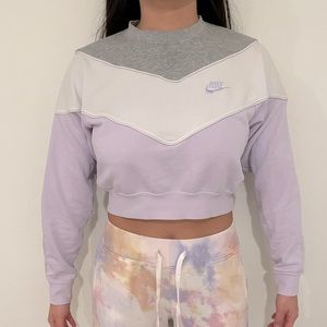 Nike Cropped Crew Neck Sweater